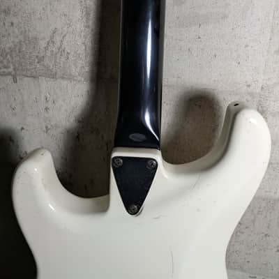 Tokai MAT Strat Husk M Series Late 80's White Glass Fiber Neck Body image 10