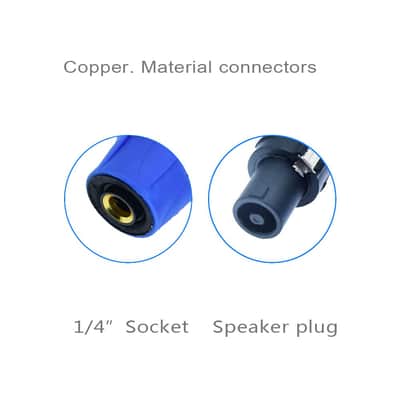 Speakon to 1/4 Adapter Connector Upgraded 1/4" inch ts Jack Female to Male Converter are for Converting Cable to Plug for Speaker/Amplifier/Mixer Adapter - 2PCS image 2