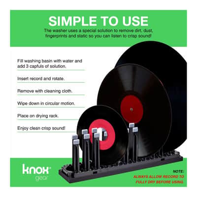 Knox Gear Vinyl Record Cleaning Kit to Reduce Static and Skips imagen 5