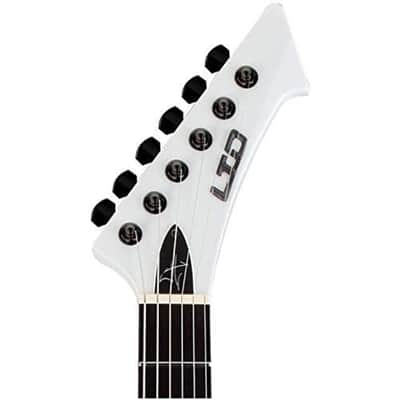 ESP LTD James Hetfield Signature Snakebyte Guitar w/ EMG JH Set Pickups & Hardshell Case - Snow White image 5