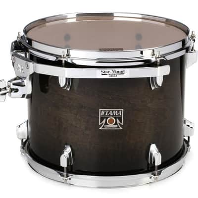 Tama Superstar Classic Mounted Tom - 10 x 13 inch - Transparent Black Burst image 2