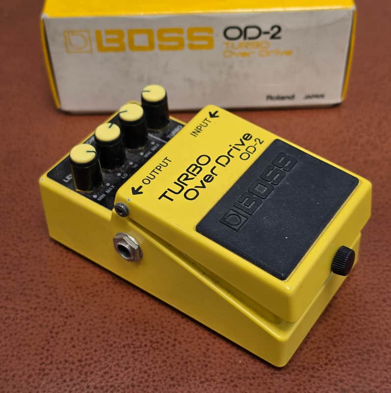 Vintage Boss OD-2 Turbo Overdrive (1987) - Rare MIJ Black Label - With Original Box image 1