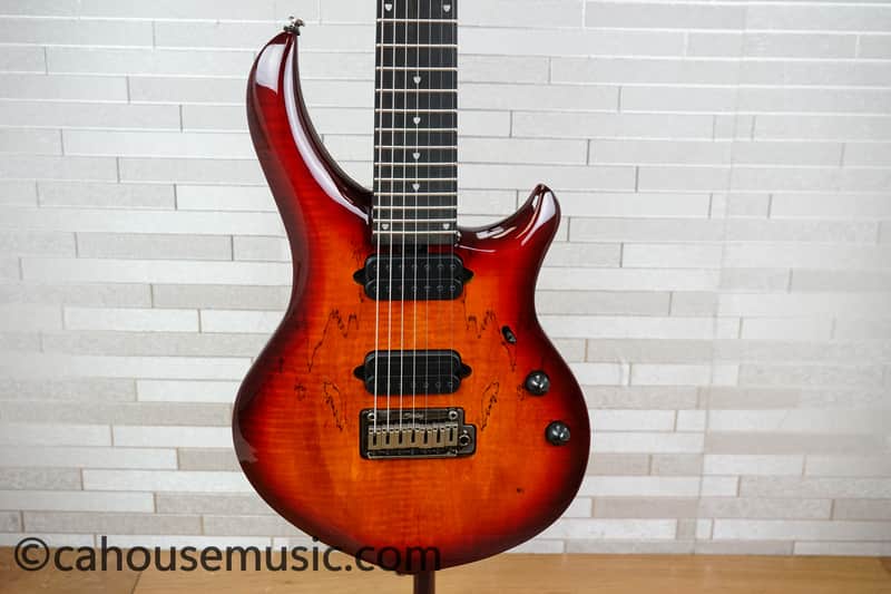 Sterling MAJ270X SM John Petrucci Signature - Blood Orange Burst image 1