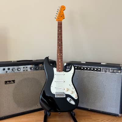 2021 Fender 60’s style Black Stratocaster MIM Custom Assembled w/ Premium Components image 1