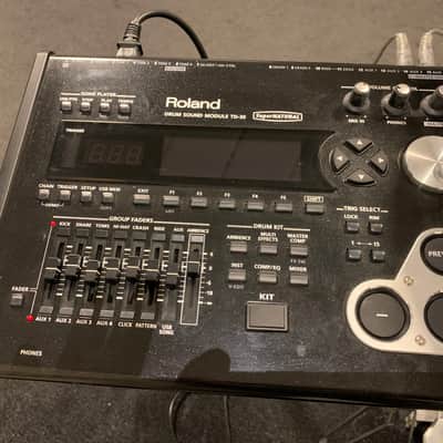 Roland TD-30KV V-Drum Kit with Mesh Pads 2010s - Black image 3