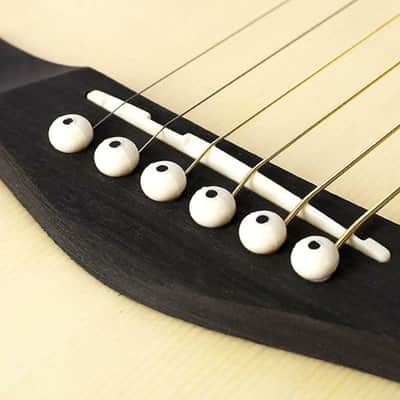 Acoustic Guitar Bridge Pins Set | Bridge Pins with Pin Puller, Saddle and Nut Replacement Parts image 3