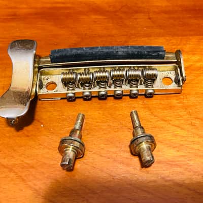 70’s mij japan Spring muffle bridge with mounting posts 70’s - Gold image 1