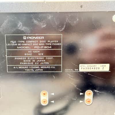 Pioneer PD-F904 100-Disc CD Changer “CD File” Jukebox Player – 1995 Japan 1995 image 11