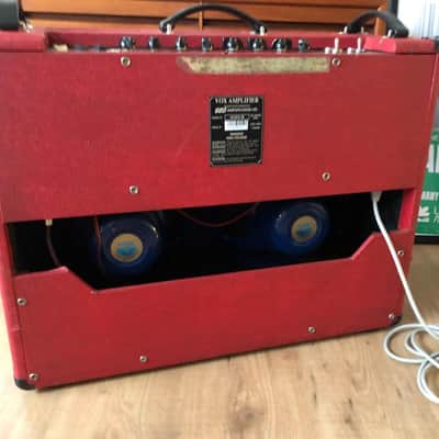 Vox AC30/6 TBX 3-Channel 30-Watt 2x12" Blue Alnico Guitar Combo 1995 Red (Warranty) image 8