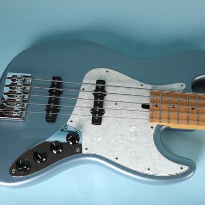 Mike Lull M5V Jazz Electric Bass 5 String Lake Placid Blue with Case image 23