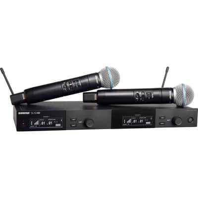 Shure SLXD24D/B58 - Dual Wireless System with 2 SLXD2/B58 Handheld Transmitters image 1