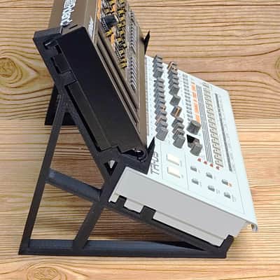 The Analog Source 2 Tier 3D Printed Desktop Mounting Stand For Roland Boutique Series TR-06 TR-08 TR-09 Drum Machine VP-03 Vocoder Synthesizer - USA Made image 3