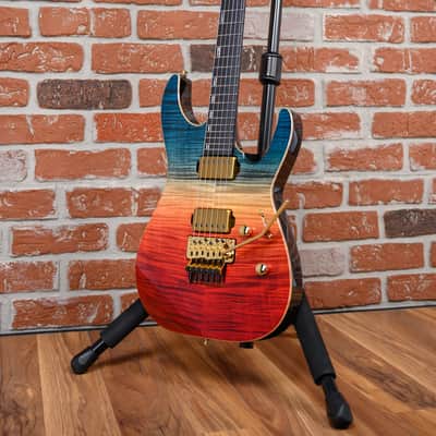ESP Original Series M-II Custom FM FR Flame Maple Top Blue Red Gradation 2025 w/OHSC image 5