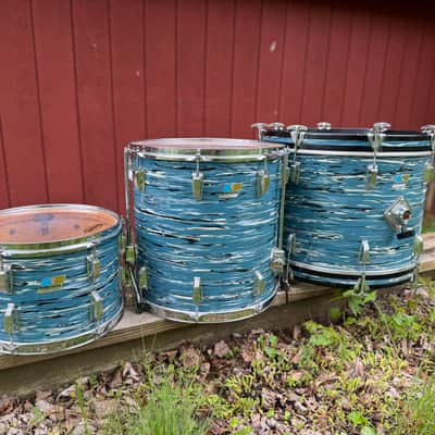 Ludwig 1970 - Blue Oyster “Bowling Ball” Pearl image 19