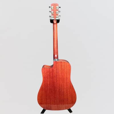 Alvarez MD66CE Mahogany Dreadnought Acoustic-Electric Guitar - Natural image 8