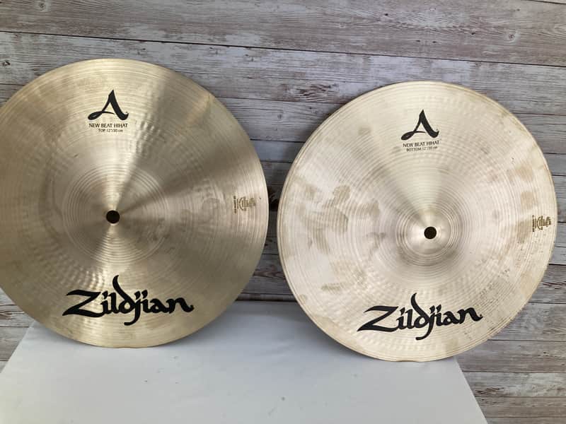 Used Zildjian 12" A Series New Beat Hi-Hat Cymbals (Pair) image 1