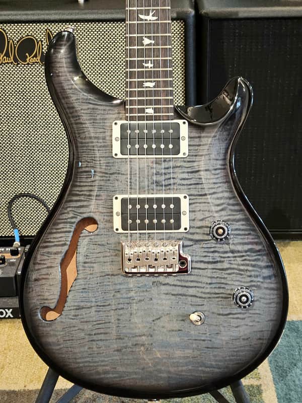 PRS CE 24 Semi-Hollow 2025 Faded Blue Smokeburst image 1
