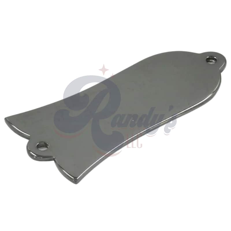 Advanced Plating | Bell Truss Rod Cover - Fits Gibson® Les Paul® Supreme-Black Nickel/Pearl Chrome image 1