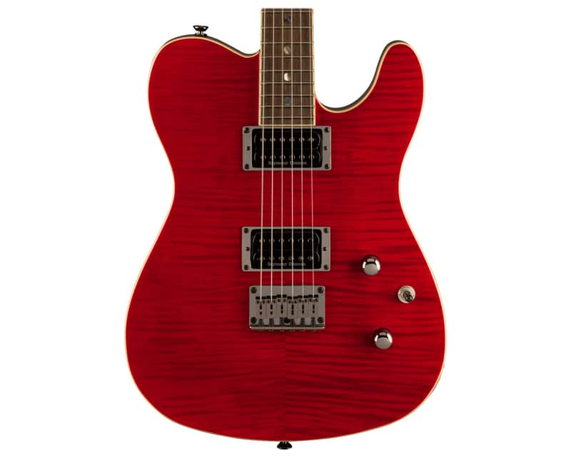 Used Fender Custom Telecaster FMT HH Crimson Red Trans w/ Laurel FB image 1