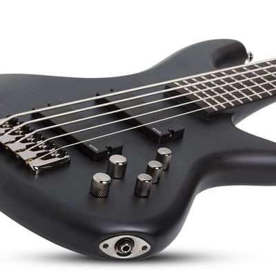 Schecter Stiletto Studio-5 bass in See-Thru Black Satin image 6