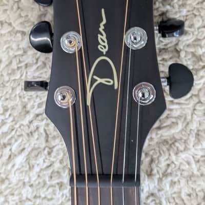Dean St. Augustine Mini Jumbo Acoustic-Electric Guitar, Natural Model # SAMJE SN image 4