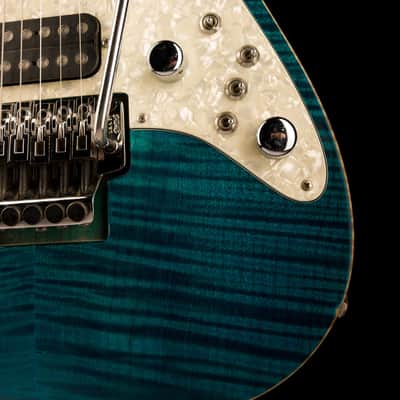 Pre Owned 1991 Tom Anderson Drop Top HSS Flametop Translucent Blue With Case image 8