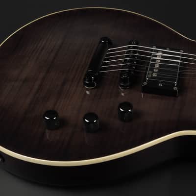 2013 ESP E-II Eclipse FM - STBLK See Thru Black | Japan Flamed Top Singlecut EMG Hot 70 Pickups 24 Extra Jumbo Frets 3.75kg | OHSC image 20