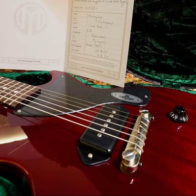 Maybach Guitars Lester JR Single Cut Aged ( Limited Edition) Wine Red We ship worldwide image 11