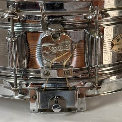 Rogers 5 x 14" Dyna-Sonic 7 Line Snare Drum Vintage 60's image 5