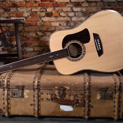 Washburn HD80S-L Heritage Elite HD80 Dreadnought Acoustic Guitar image 17
