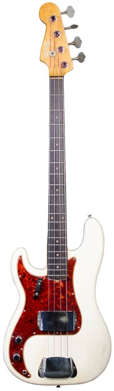 Fender Precision Bass Left Handed 1966 Aged Olympic White image 1