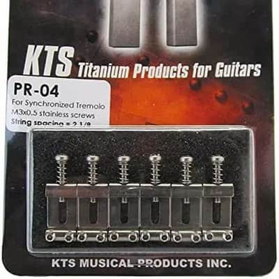 KTS Titanium Bridge Saddles For 2 1/8" String Spaced Bridges Only~Japan~PR04~New image 1