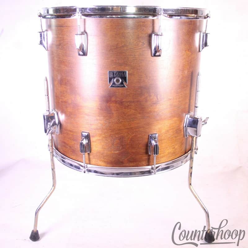 Tama 18x16"Superstar Floor Tom Drum Vintage 80s Japan Custom Mahogany 6ply Birch image 1