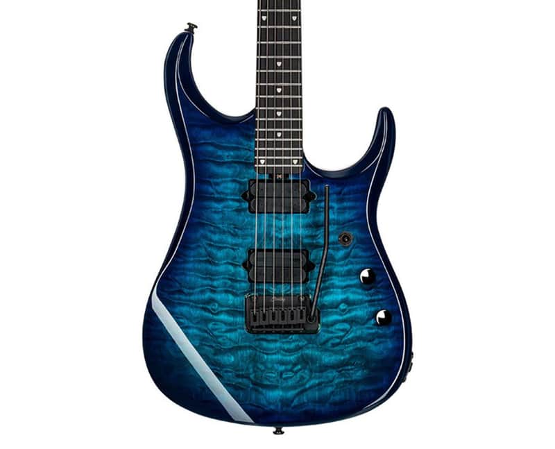 Sterling Music Man JP150D Quilted Maple - Cerulean Paradise - B-Stock image 1