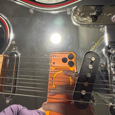 2014 Dean USA "Tracii Guns" Signature Nash Vegas T-Style Satin Black Pinstripe image 20