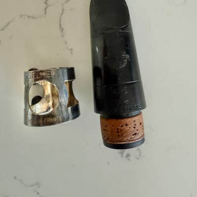 Selmer C85 105 Clarinet Mouthpiece and Tarnished Silver Plated Ligature. - Hard Rubber image 1