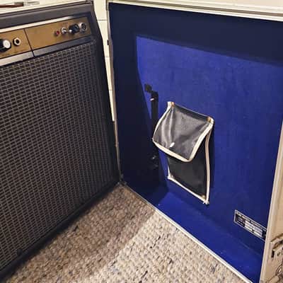 Pearl SS-101 100W Solid State Guitar Combo Amp 1970s w/ Original Aluminum Case image 7