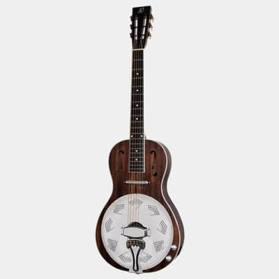 Ortega Americana Resonator Guitar, Parlor Body, Mahogany, Satin Whiskey Burst RRG30E-WB Demo Video image 16