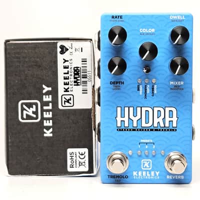 used Keeley Hydra Stereo Reverb & Tremolo, Excellent Condition with Box!