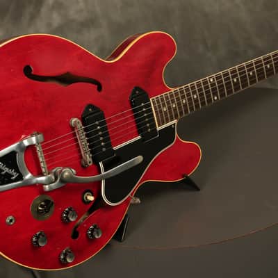 1961 Gibson ES-330 Cherry RARE original STEREO Varitone image 11