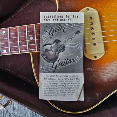 1958 Guild T-100D Slim Jim Electric Guitar with P90's   Video image 24