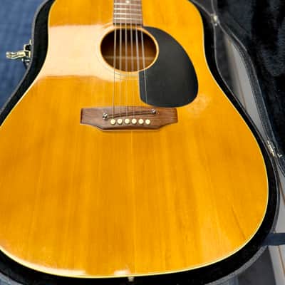 Gibson J-50 Dreadnought Acoustic Mid 70’s, Natural with Case - Pre Owned image 3