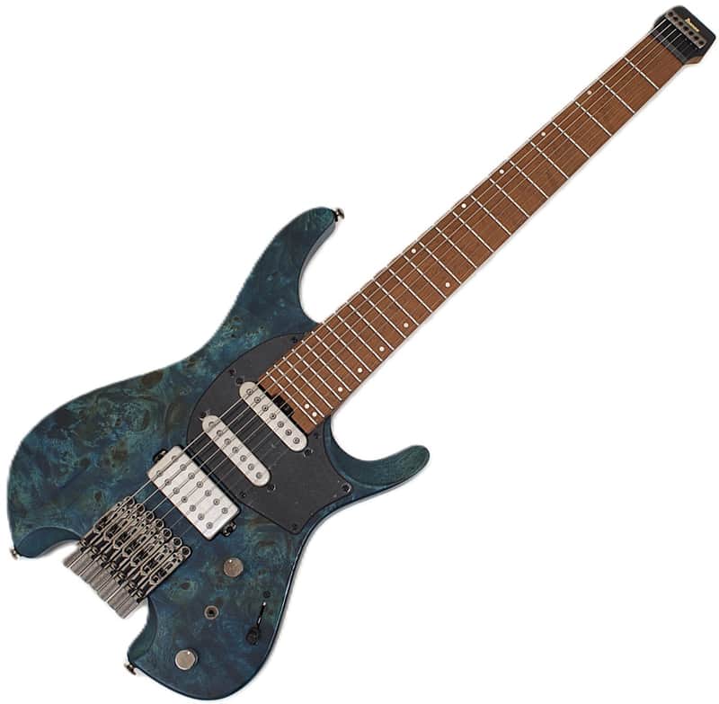 Ibanez Q547PB Headless 7 String Guitar Cosmic Blue B-Stock image 1