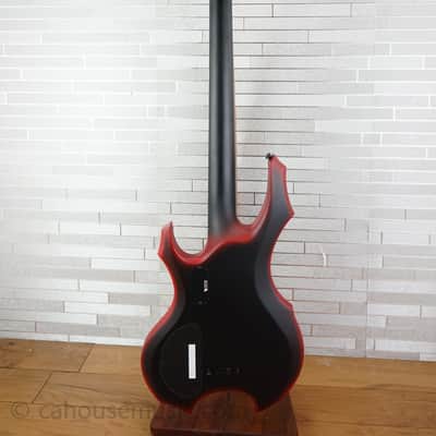 ESP LTD FL-4 Fred Leclercq Signature - Black Red Burst Satin image 15