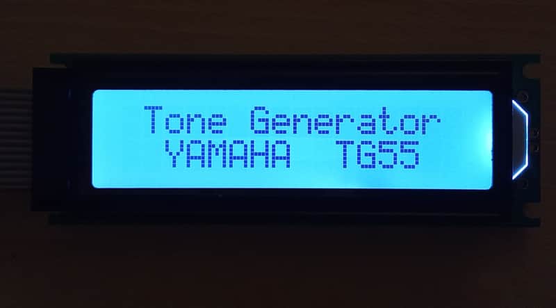 Yamaha TG55 - New grey display image 1