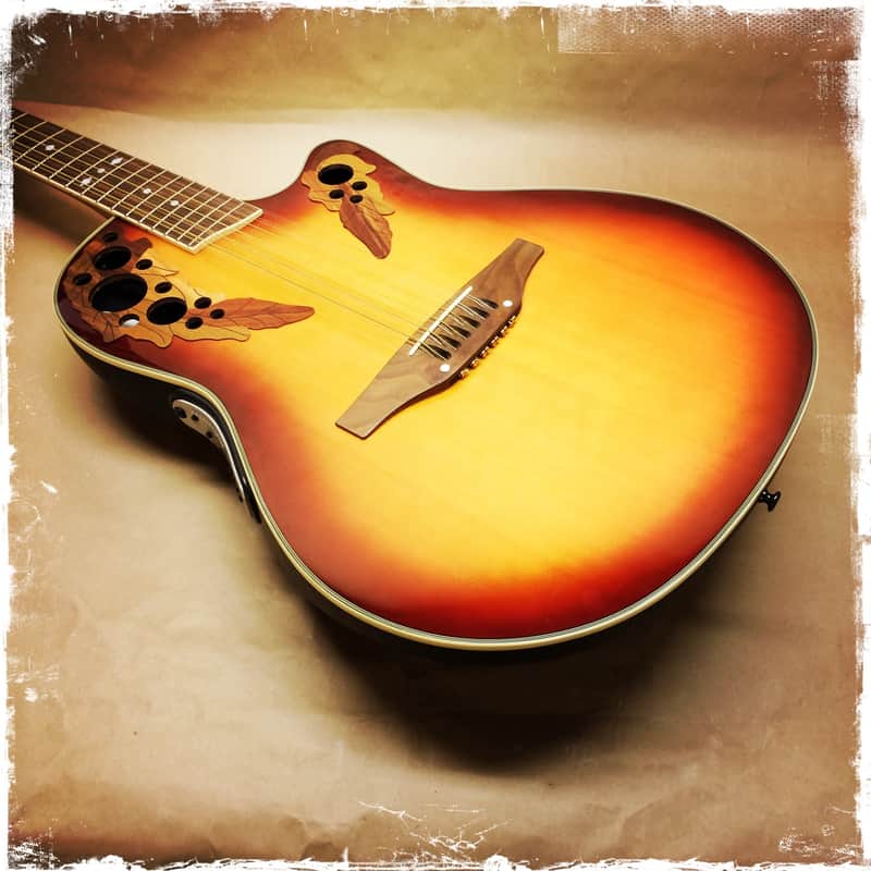 Ovation CS255 Celebrity Acoustic Electric Guitar Honey Burst 12