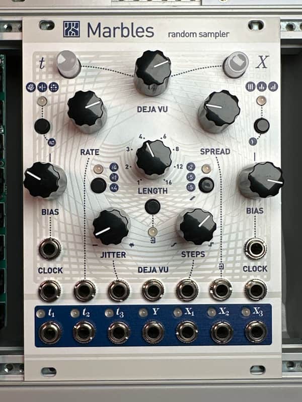 Momo Modular Mutable Instruments Marbles - White Textured Magpie image 1