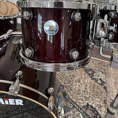 Premier Gen-X 4-Piece Drum Set - Maroon (18x22 / 8x10 / 9x12 / 11x14) image 3