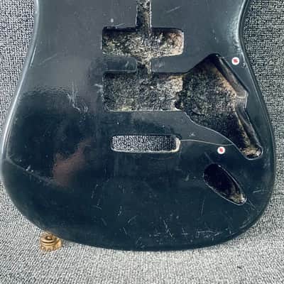 Black HSS Basswood Guitar Strat Style Body image 2