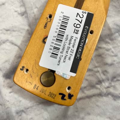 Fender 22 Fret Maple Strat Neck with Locking Tuners image 6